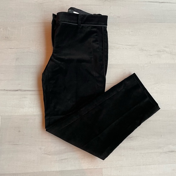 Ann Taylor Black Velvet Pant - Petit Devin Fit - Picture 5 of 6
